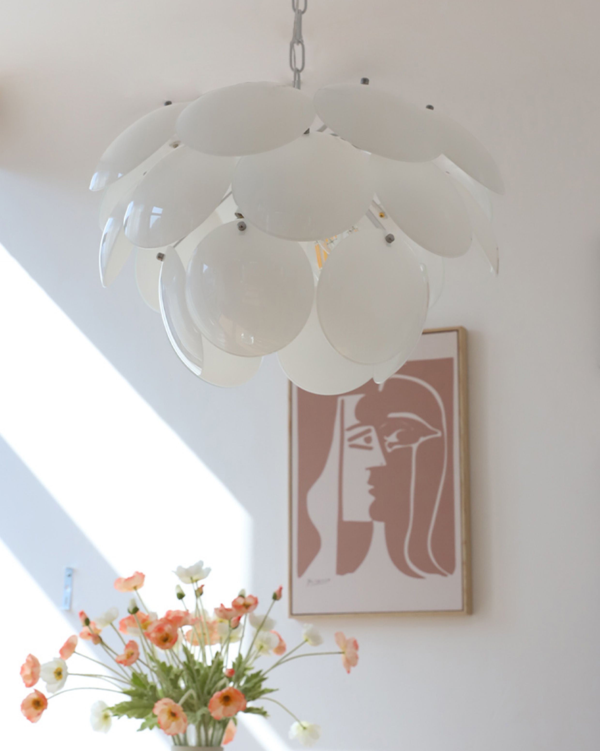 WOMO Petal Glass Chandelier-WM3084