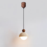 WOMO Travertine Globe Pendant Light-WM3085