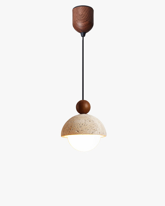 WOMO Travertine Globe Pendant Light-WM3085