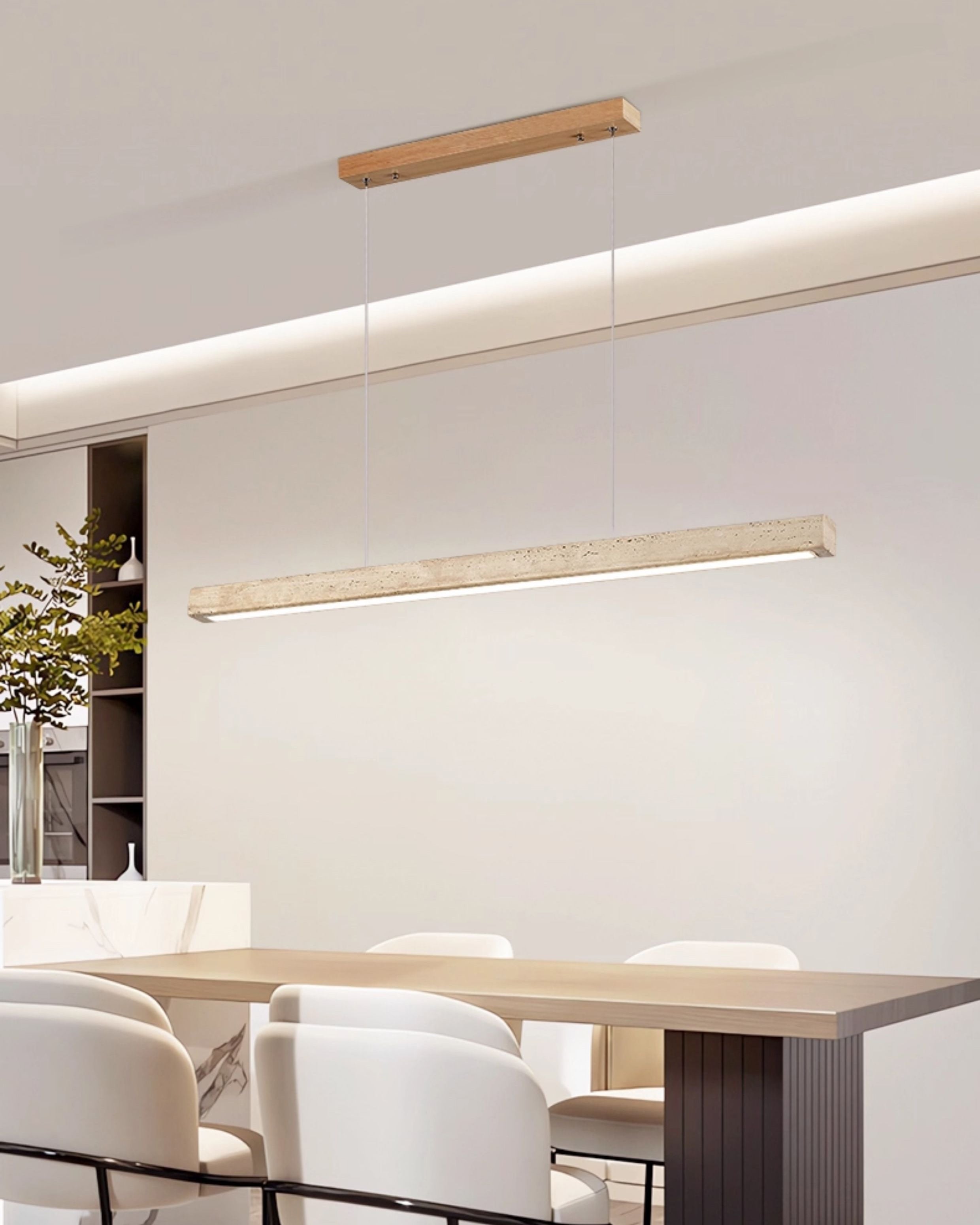 WOMO Linear Travertine Pendant Light-WM3086