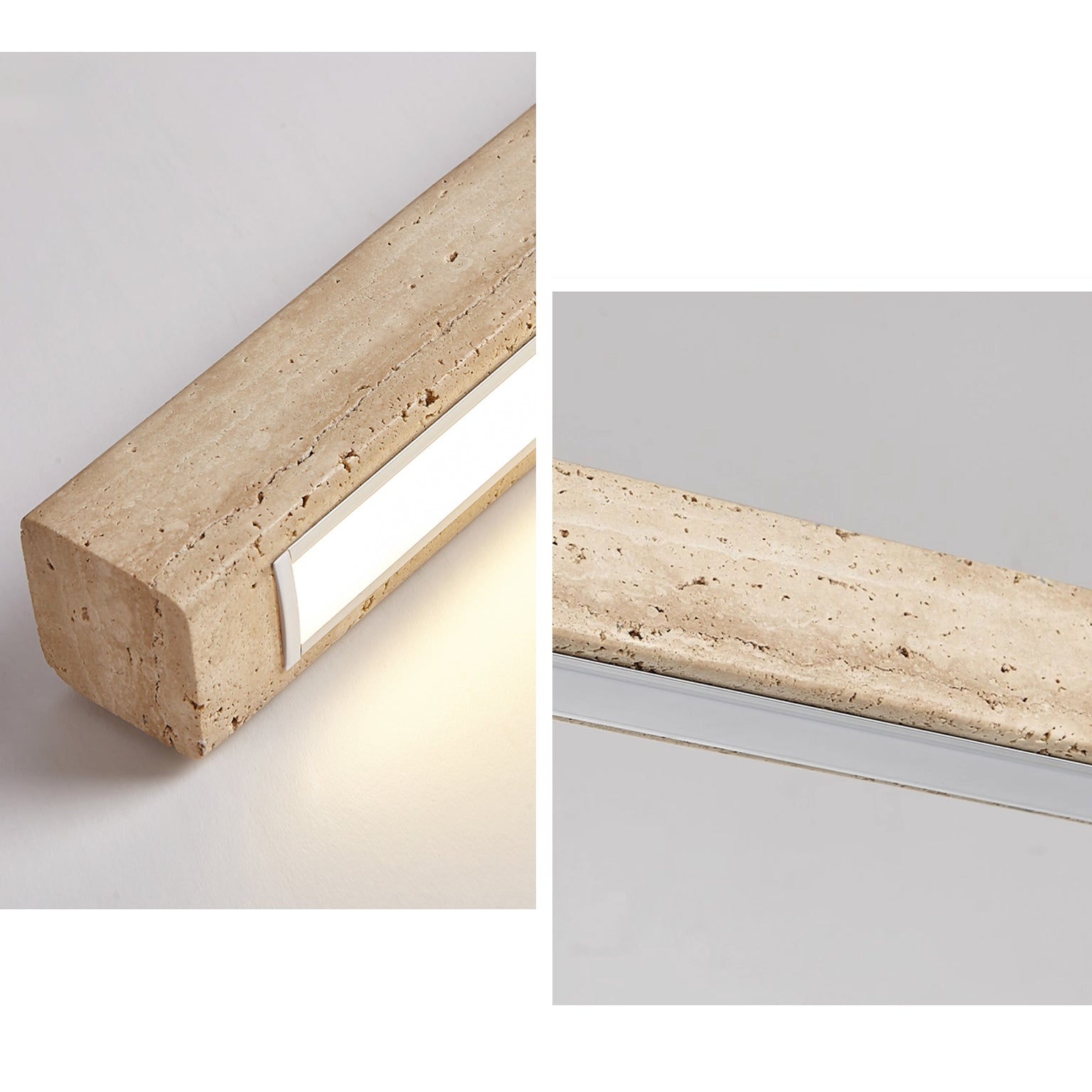 WOMO Linear Travertine Pendant Light-WM3086