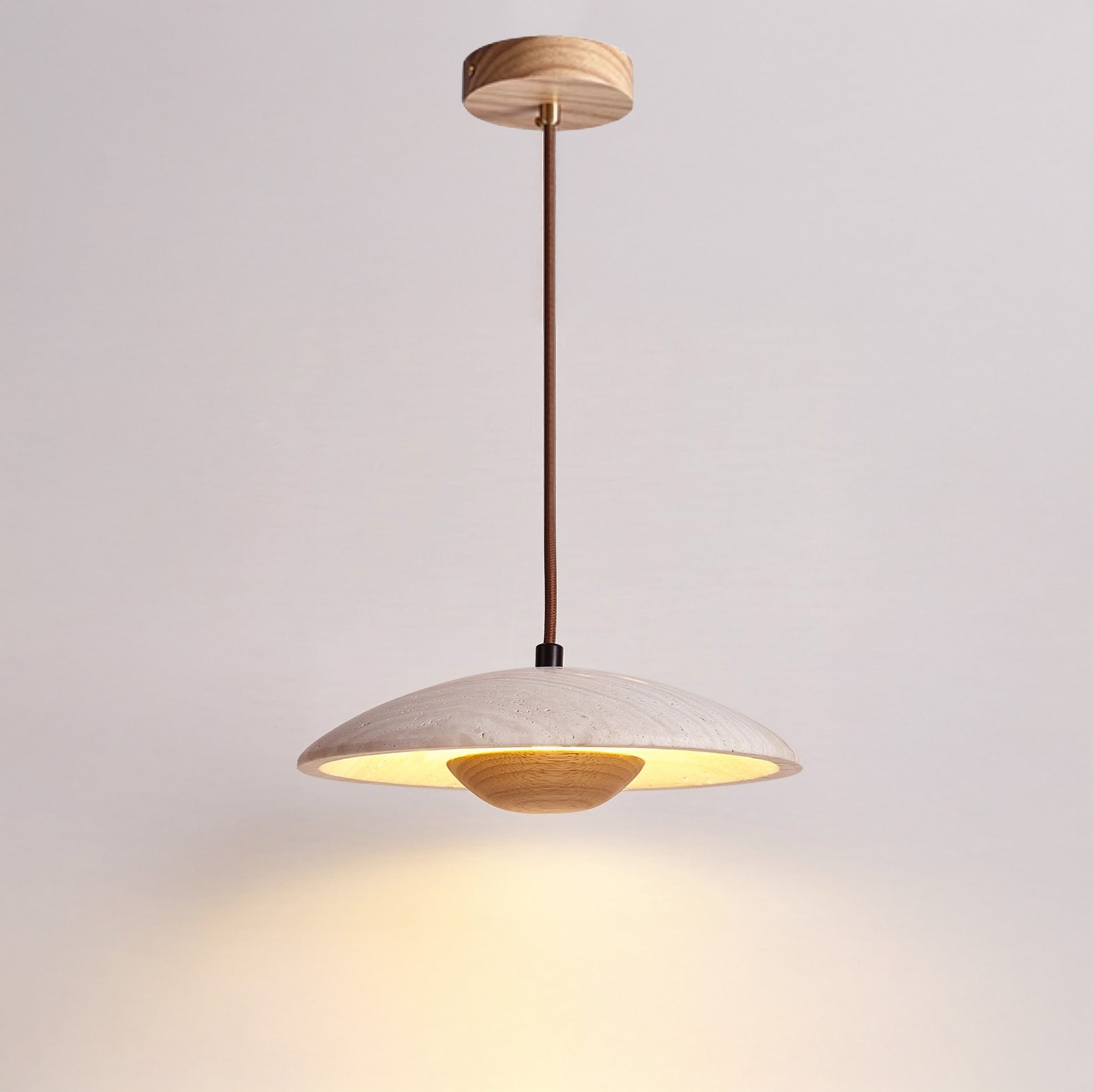 WOMO Dome Travertine Pendant Light-WM3087