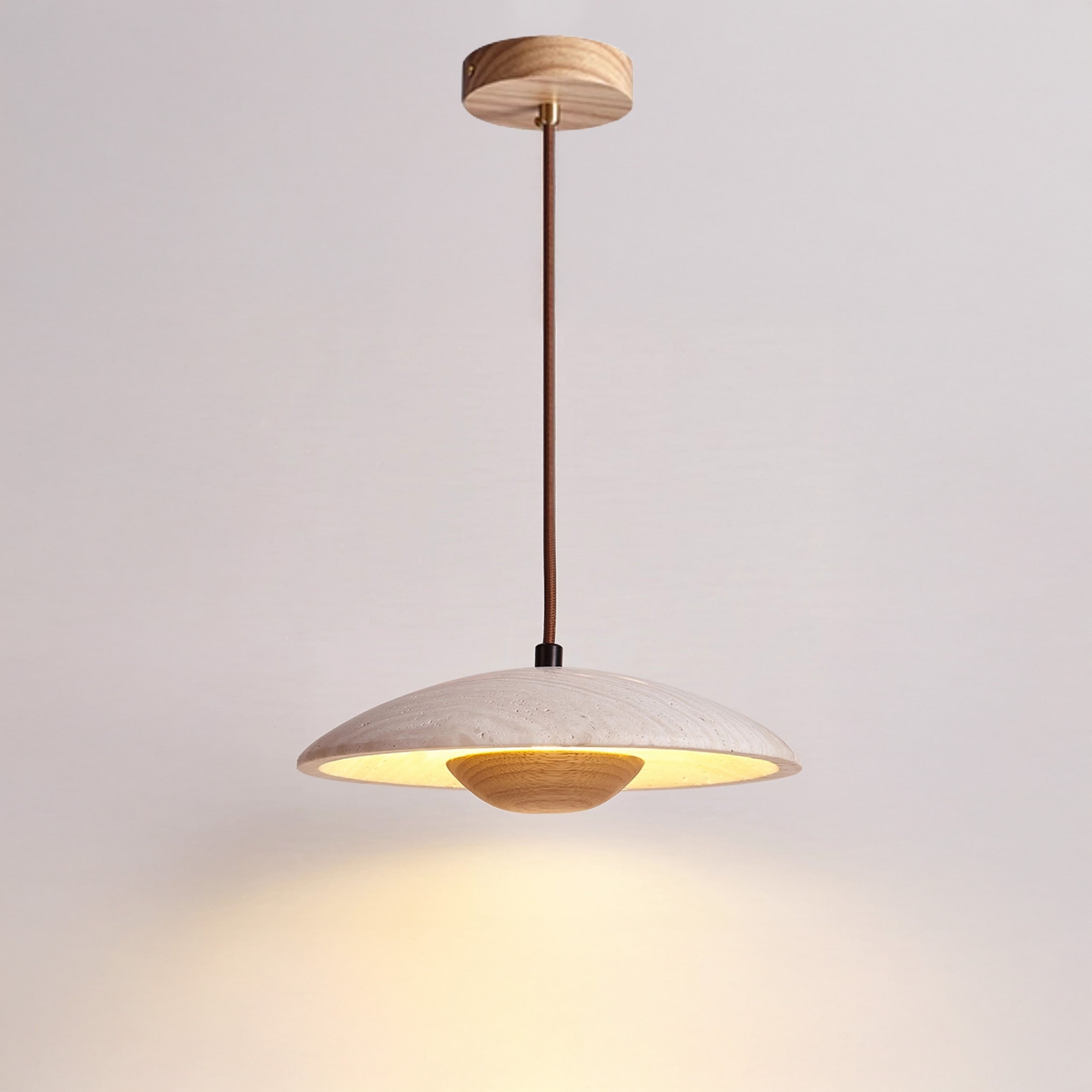 WOMO Dome Travertine Pendant Light-WM3087