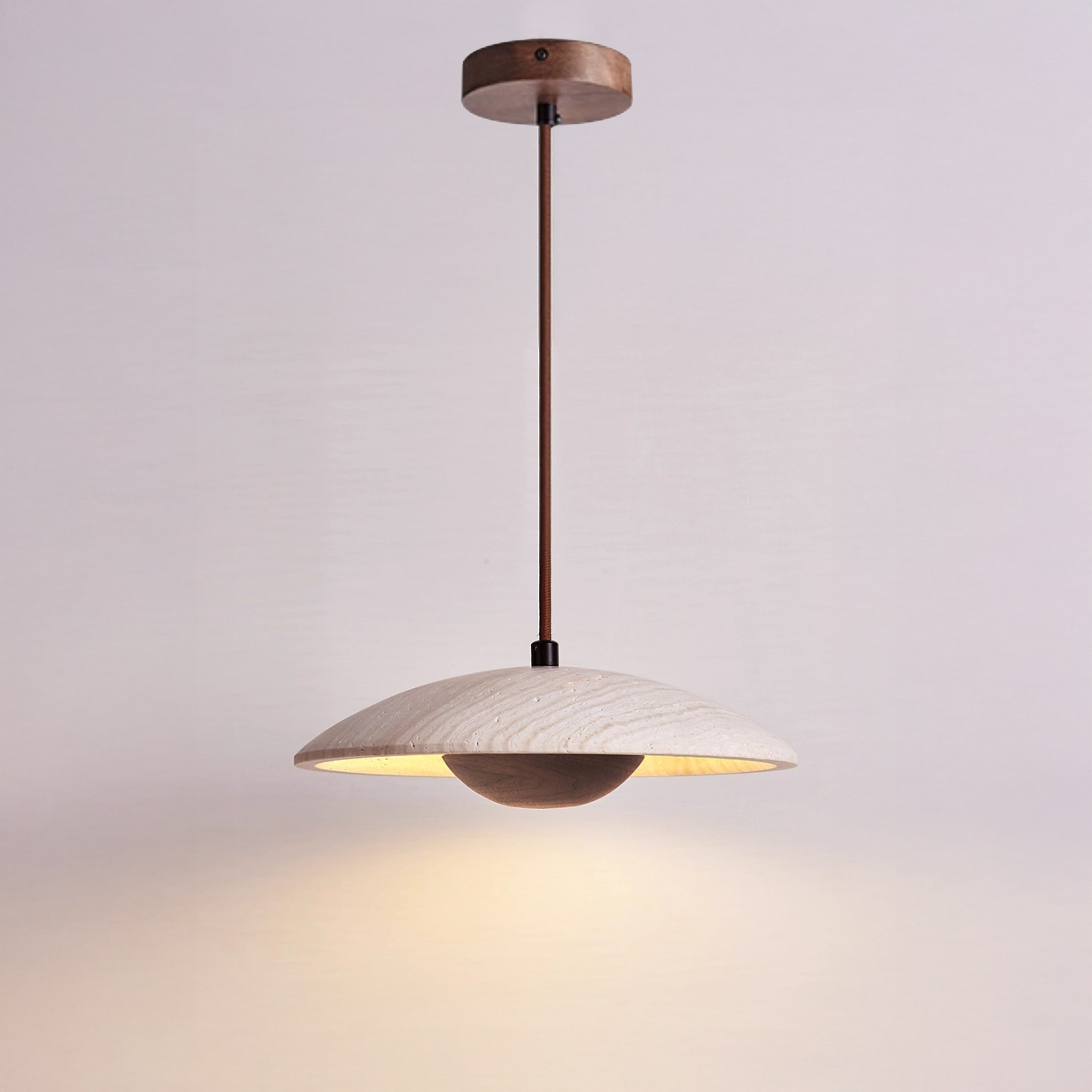 WOMO Dome Travertine Pendant Light-WM3087