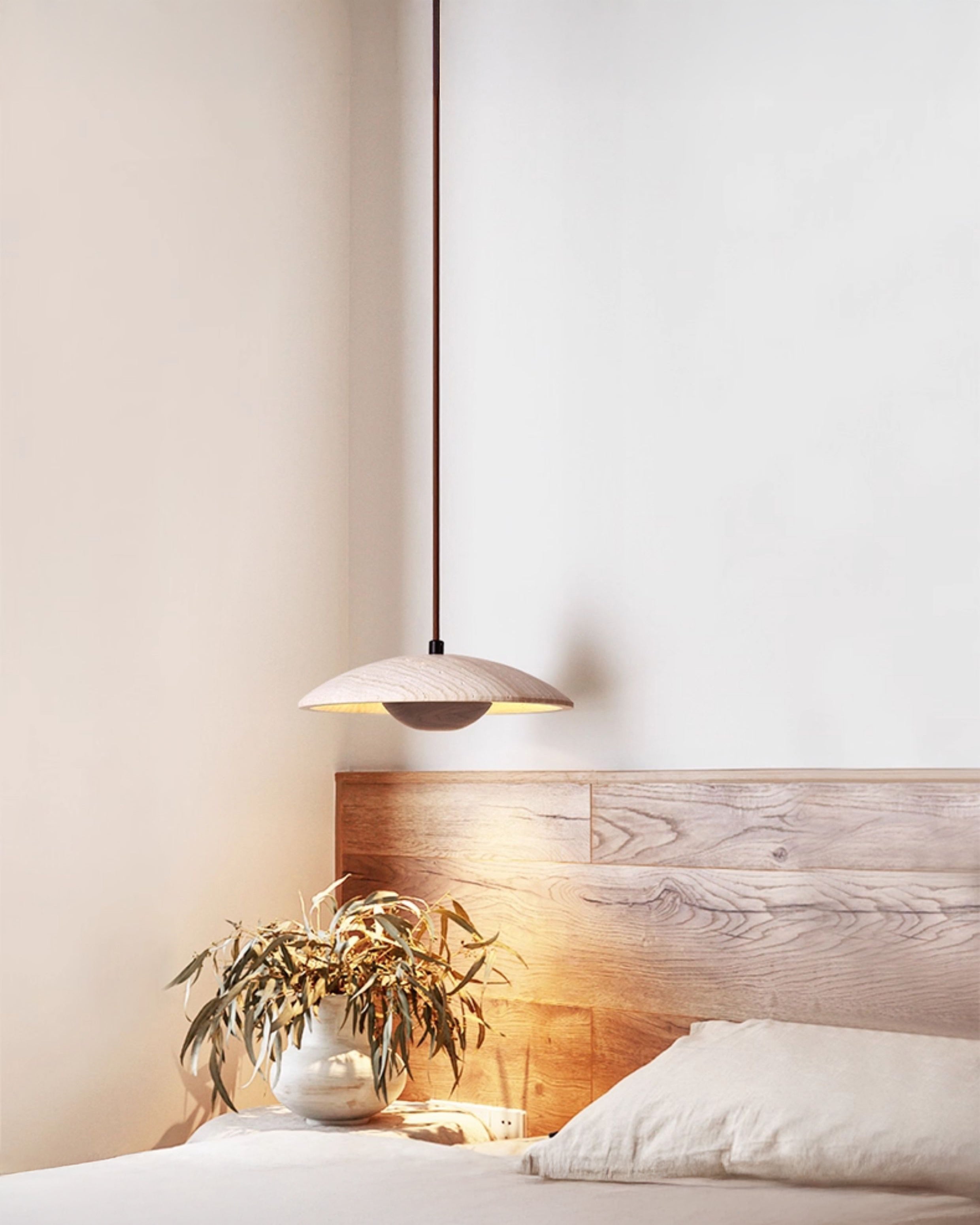 WOMO Dome Travertine Pendant Light-WM3087