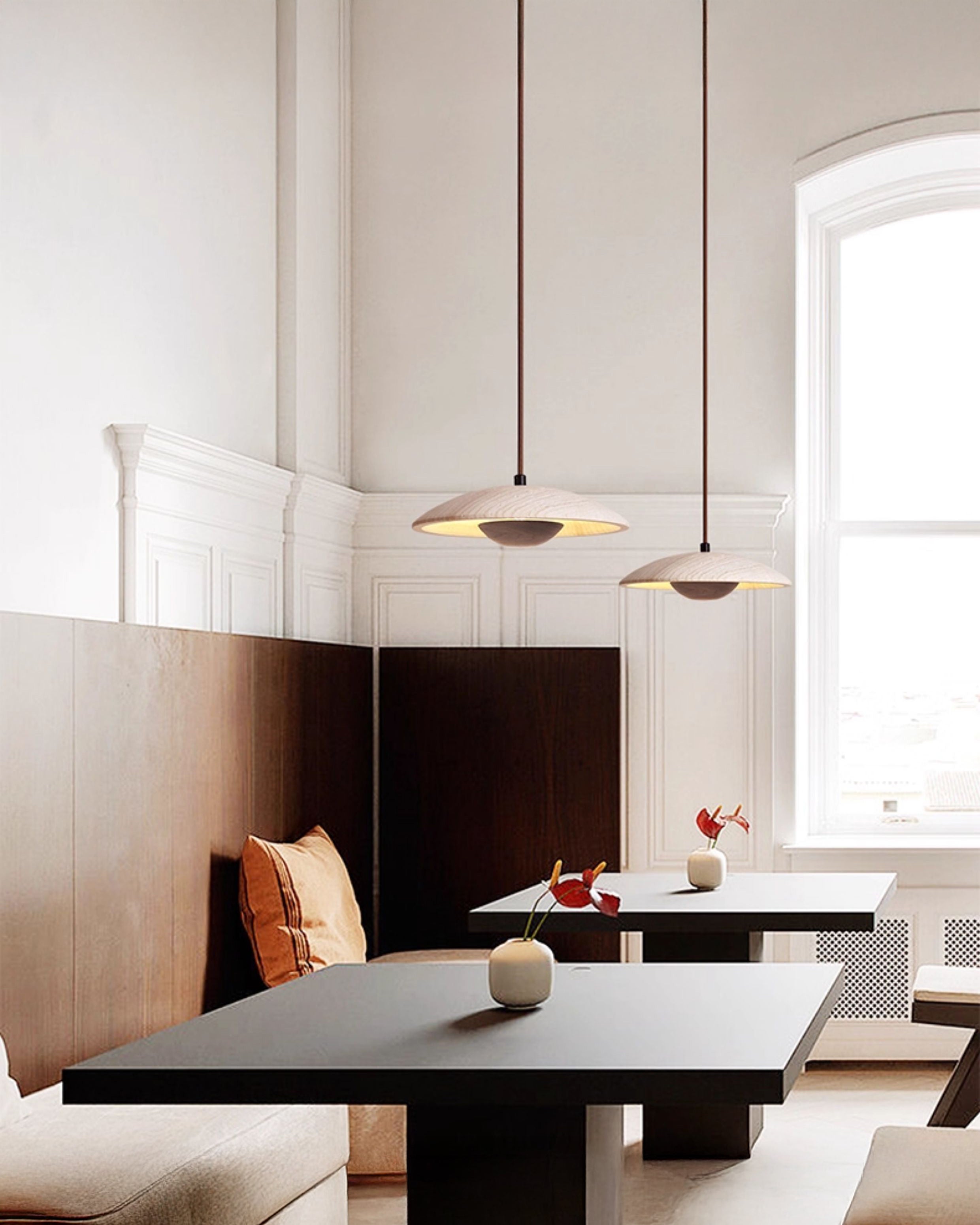 WOMO Dome Travertine Pendant Light-WM3087