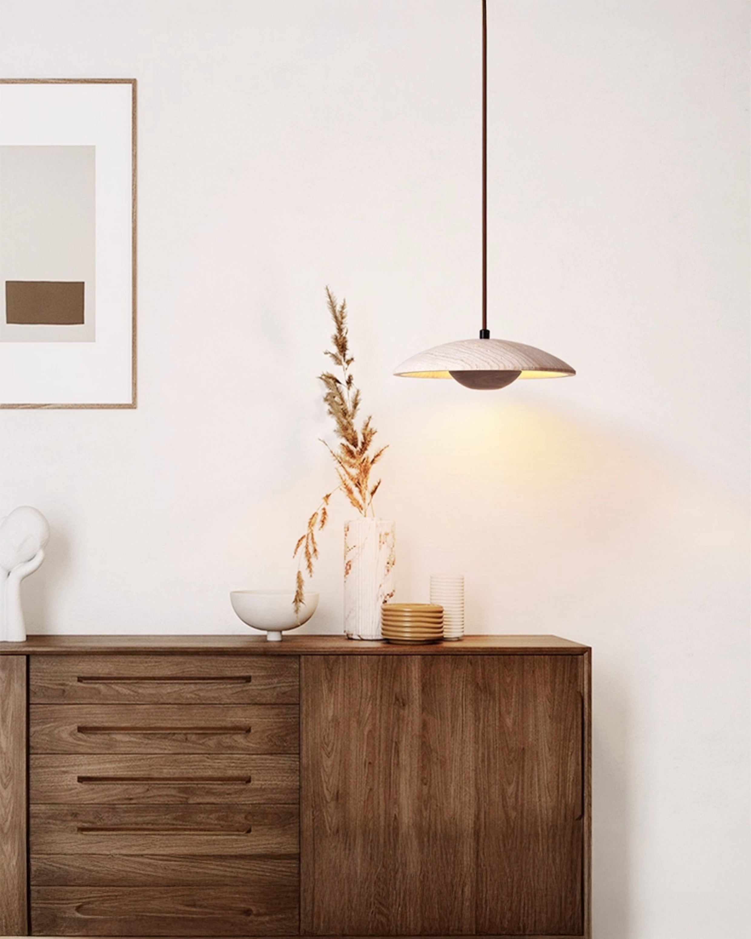 WOMO Dome Travertine Pendant Light-WM3087