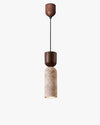 WOMO Dome Wood Travertine Pendant Light-WM3088 thumbnail