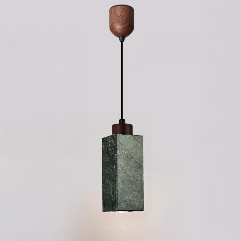 WOMO Rectangular Travertine Pendant Light-WM3089