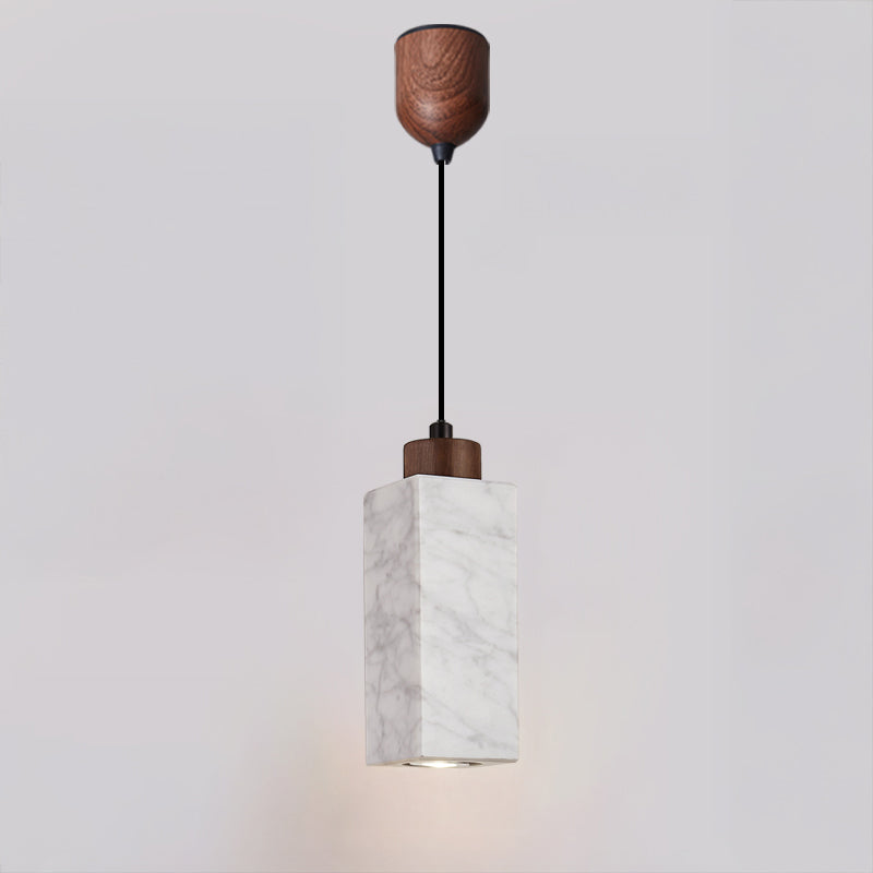 WOMO Rectangular Travertine Pendant Light-WM3089
