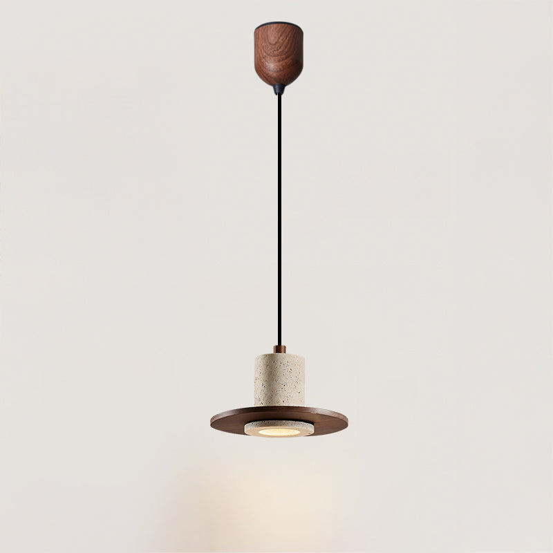 WOMO Hat Travertine Pendant Light-WM3091