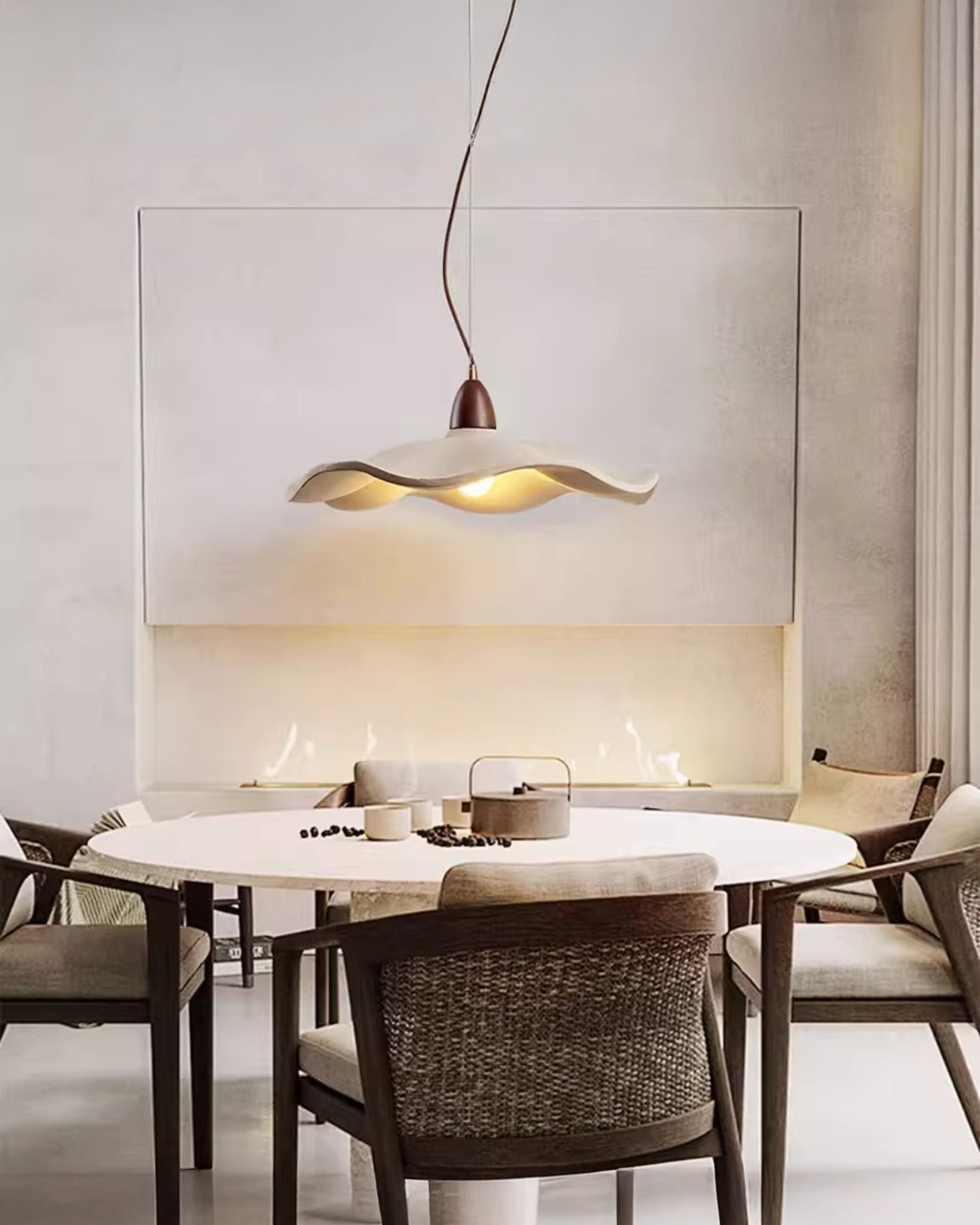 WOMO Wavy Concrete Pendant Light-WM3093