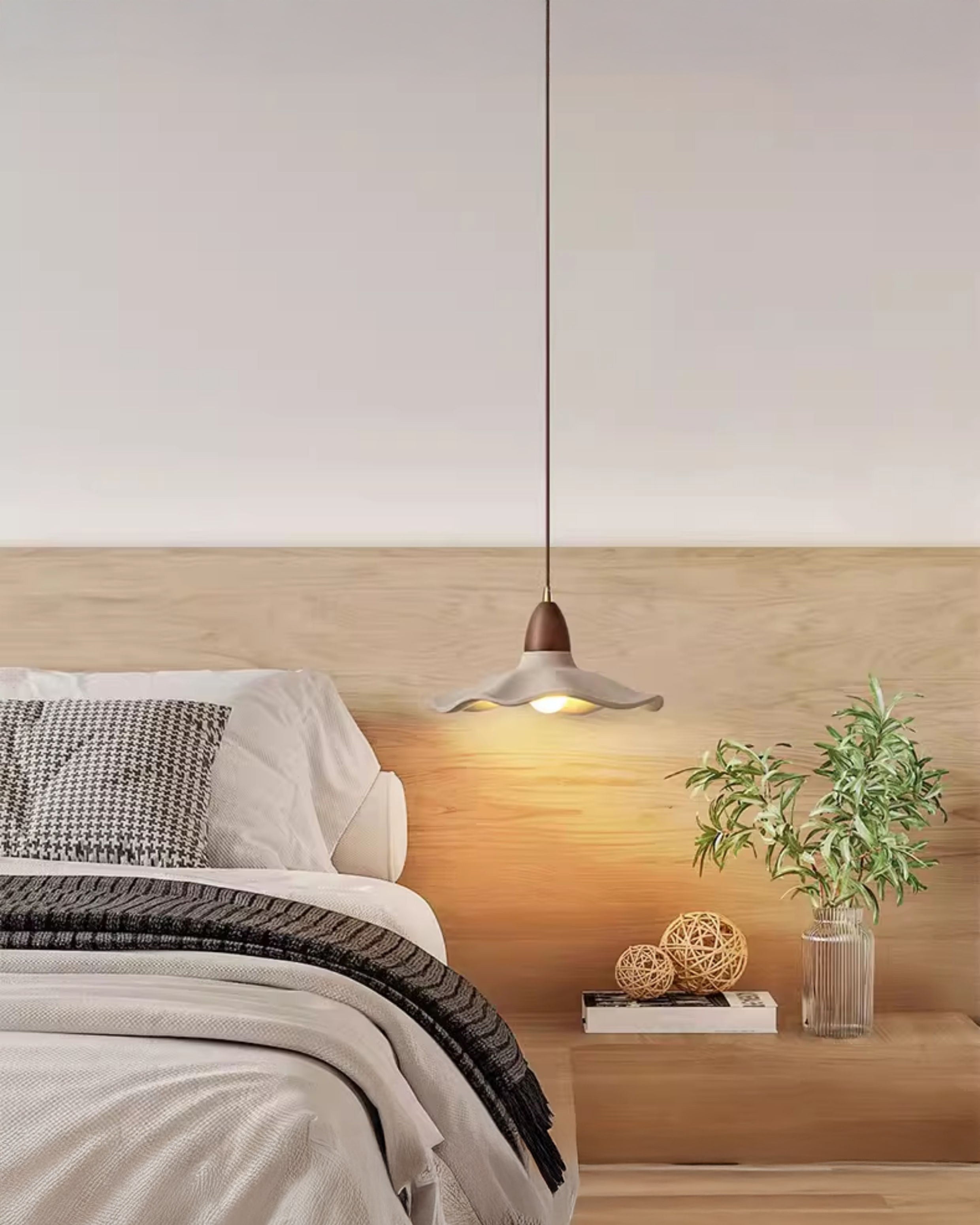 WOMO Wavy Concrete Pendant Light-WM3093