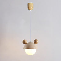 WOMO Travertine Globe Pendant Light-WM3094
