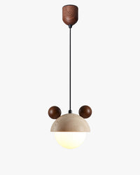WOMO Travertine Globe Pendant Light-WM3094