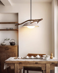 WOMO Tree Branch Dome Travertine Pendant Light-WM3095