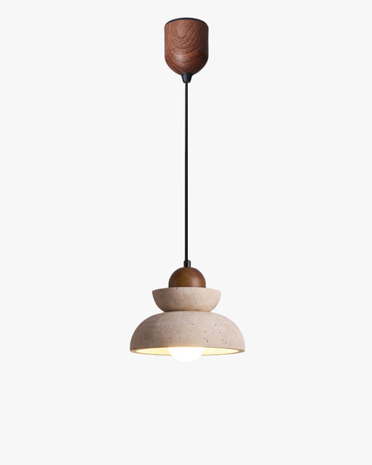 WOMO Dome Travertine Pendant Light-WM3096