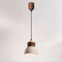 WOMO Dome Travertine Pendant Light-WM3097