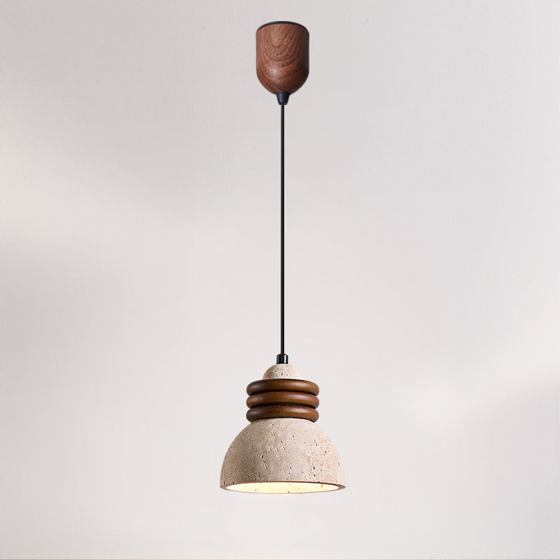 WOMO Dome Travertine Pendant Light-WM3097