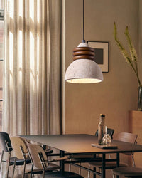 WOMO Dome Travertine Pendant Light-WM3097