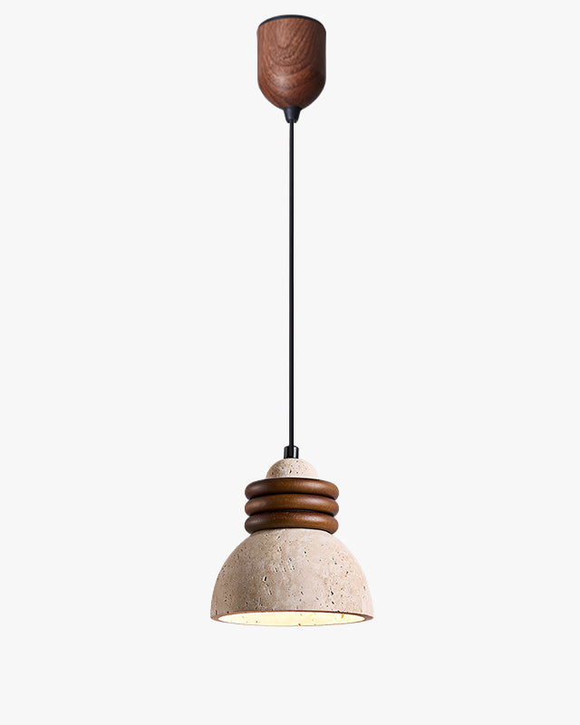 WOMO Dome Travertine Pendant Light-WM3097
