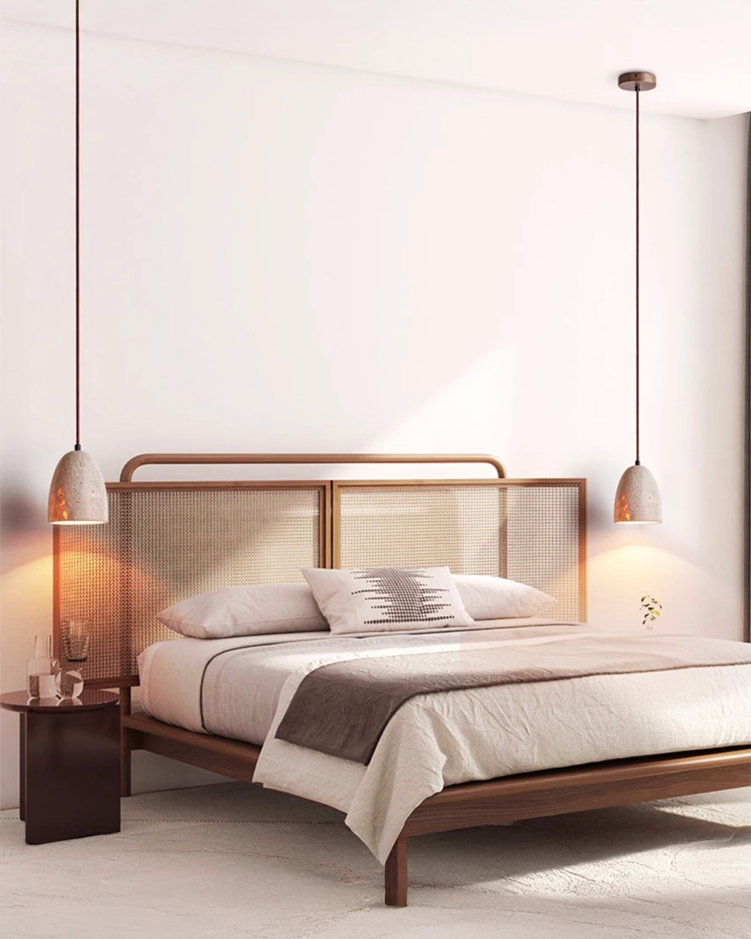 WOMO Dome Travertine Pendant Light-WM3098