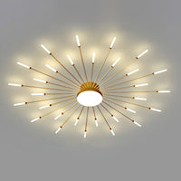 WOMO Firework Sunburst Flush Mount Ceiling Light-WM1001