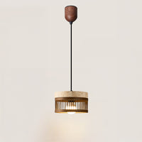 WOMO Cylinder Travertine Pendant Light-WM3100