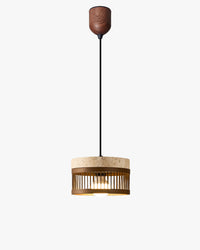 WOMO Cylinder Travertine Pendant Light-WM3100