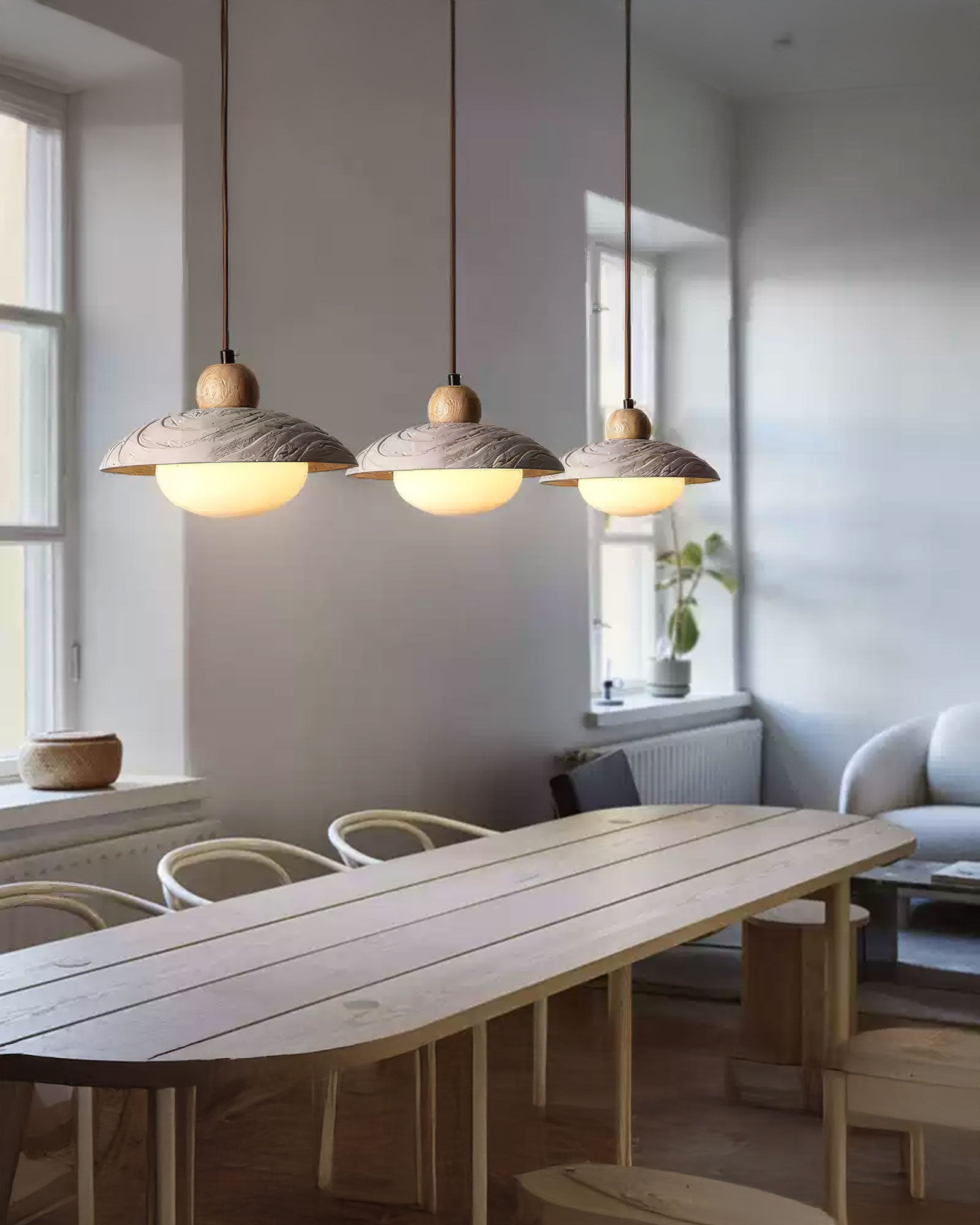WOMO Dome Cement Pendant Light - WM3101
