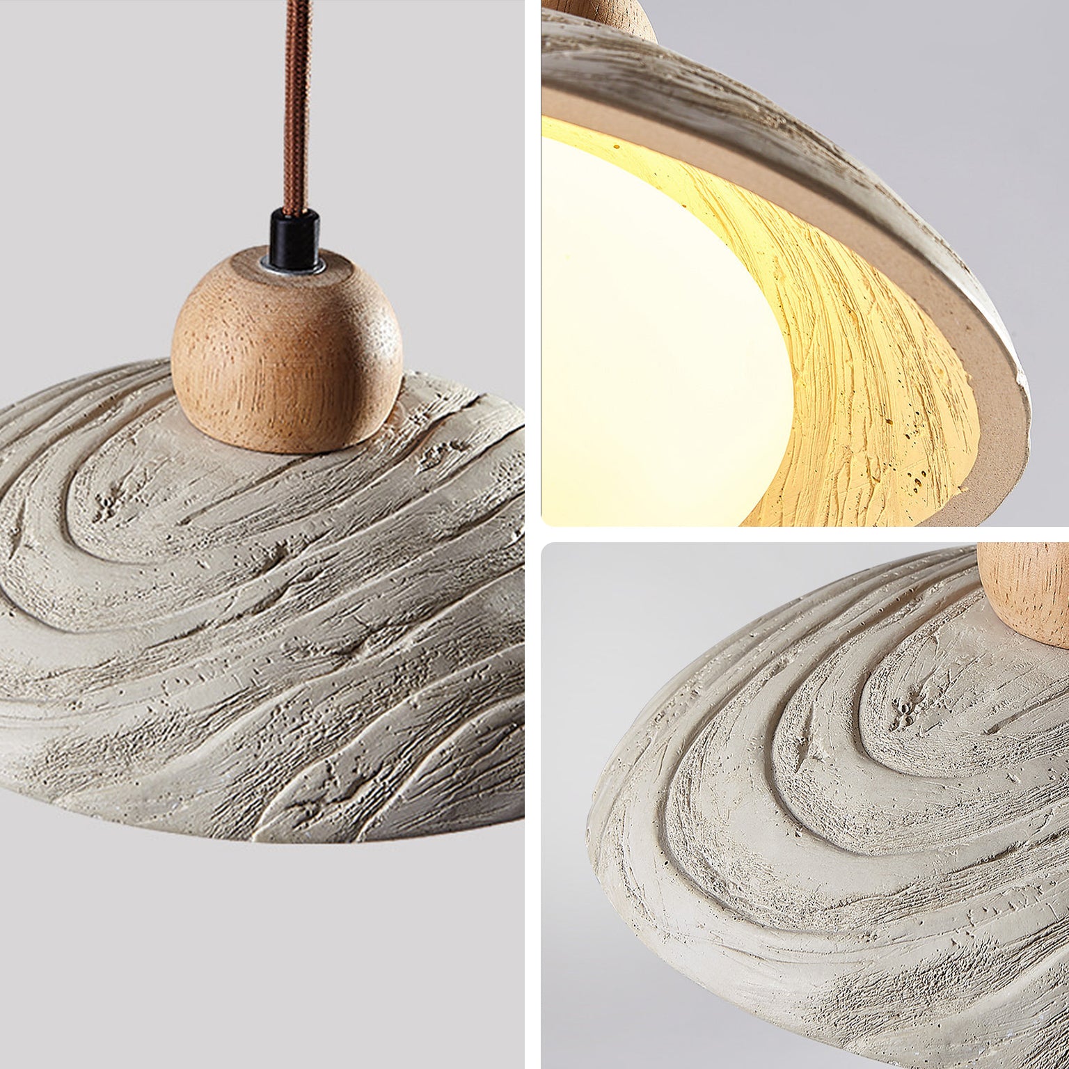 WOMO Dome Cement Pendant Light - WM3101