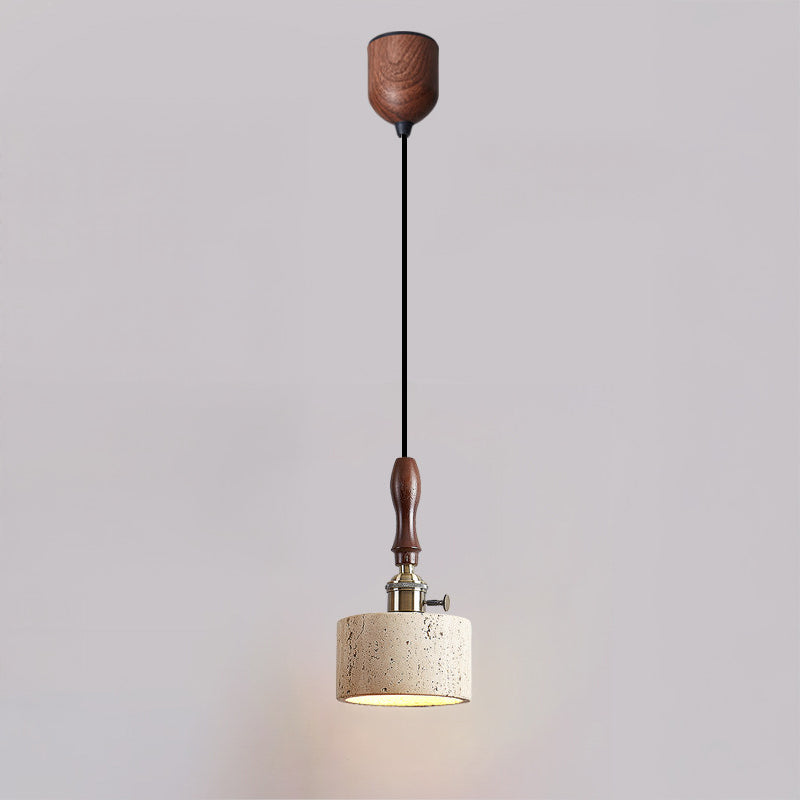 WOMO Travertine Drum Pendant Light - WM3103