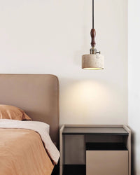 WOMO Travertine Drum Pendant Light - WM3103