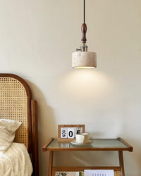 WOMO Travertine Drum Pendant Light - WM3103