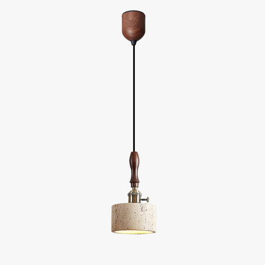 WOMO Travertine Drum Pendant Light - WM3103