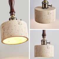 WOMO Travertine Drum Pendant Light - WM3103