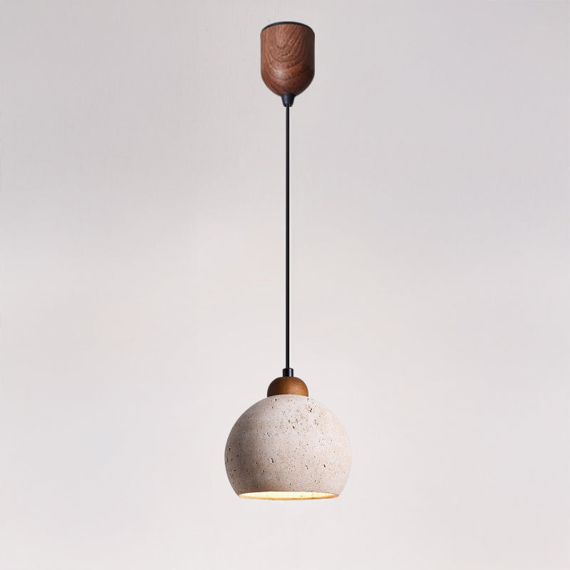 WOMO Travertine Globe Pendant Light - WM3104