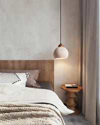 WOMO Travertine Globe Pendant Light - WM3104