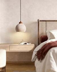 WOMO Travertine Globe Pendant Light - WM3104