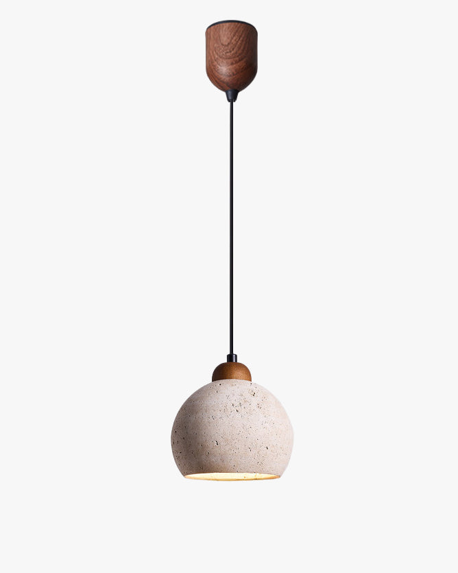 WOMO Travertine Globe Pendant Light - WM3104