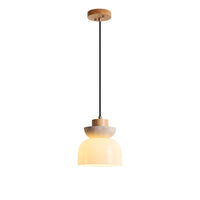 WOMO Travertine Glass Globe Pendant Light - WM3105