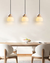 WOMO Travertine Glass Globe Pendant Light - WM3105