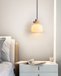 WOMO Travertine Glass Globe Pendant Light - WM3105