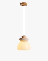 WOMO Travertine Glass Globe Pendant Light - WM3105