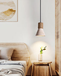 WOMO Travertine Cone Pendant Light - WM3106