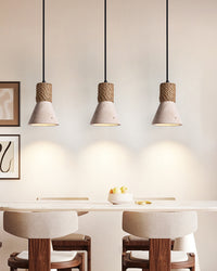 WOMO Travertine Cone Pendant Light - WM3106
