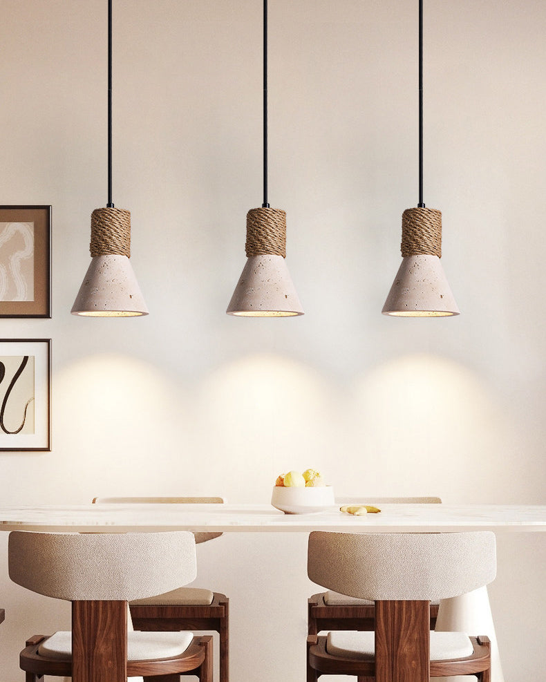 WOMO Travertine Cone Pendant Light - WM3106
