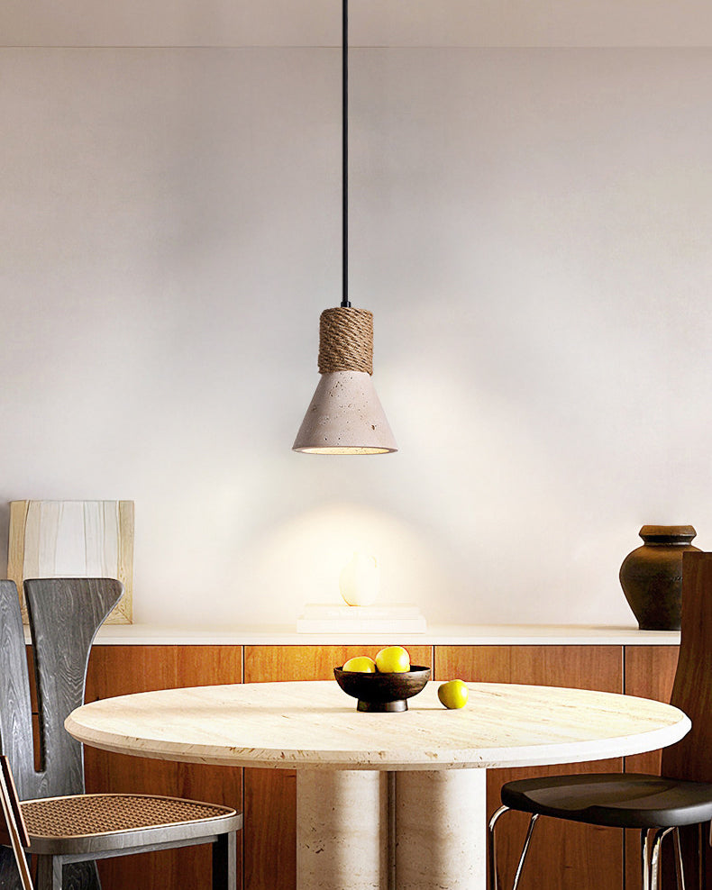 WOMO Travertine Cone Pendant Light - WM3106