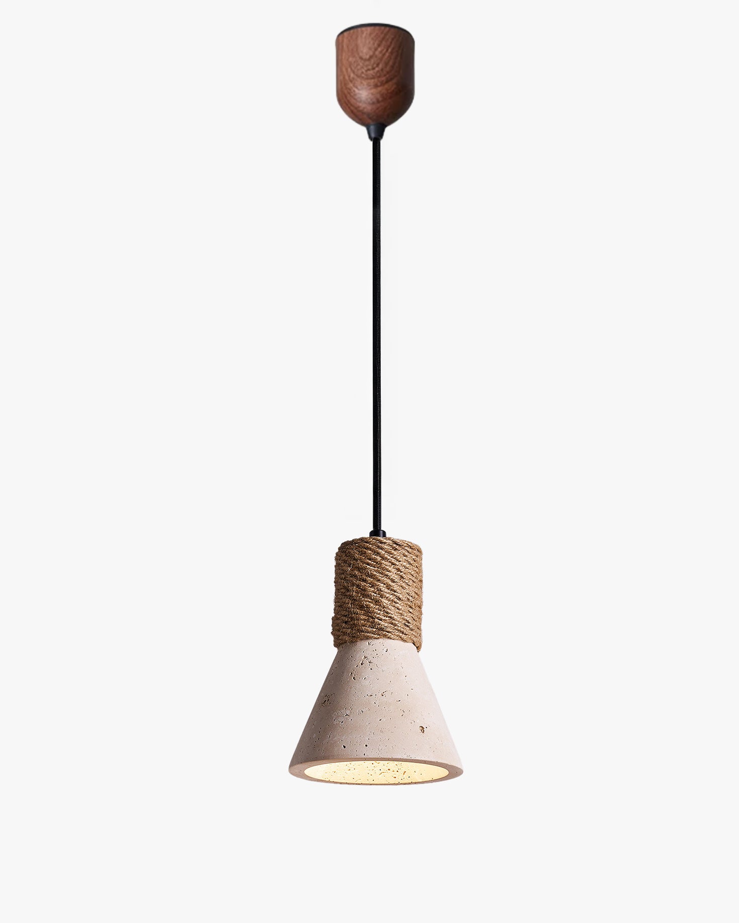 WOMO Travertine Cone Pendant Light - WM3106