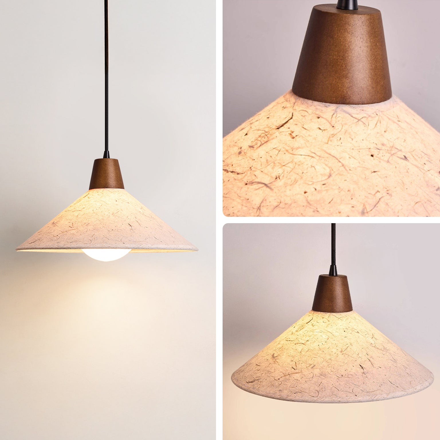WOMO Pice Paper Cone Pendant Light - WM3107